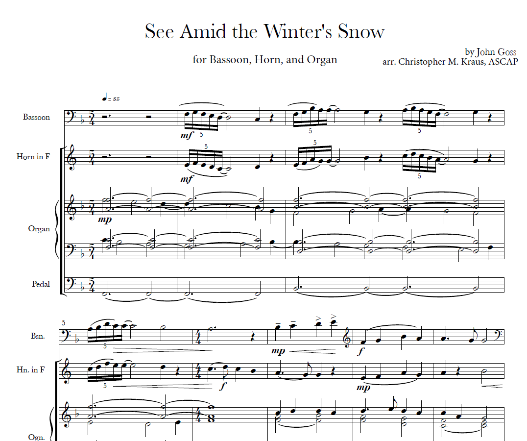 Cover of See, Amid the Winter's Snow
